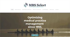 Desktop Screenshot of mbsselect.com