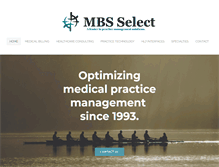Tablet Screenshot of mbsselect.com